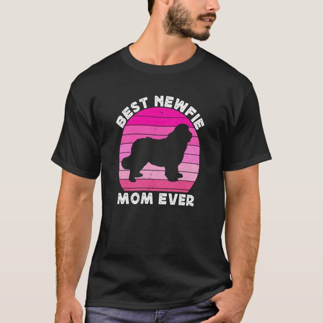 Newfie Mama Mom For Women Newfy Newfoundland Dog M T-Shirt (Vorderseite)