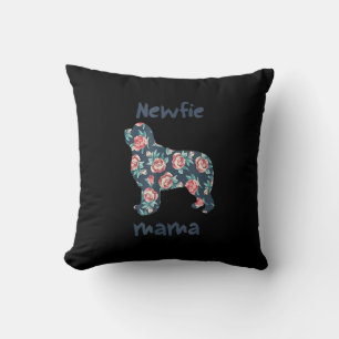 Newfie Mama Nefundland dog Mama anwesend Kissen