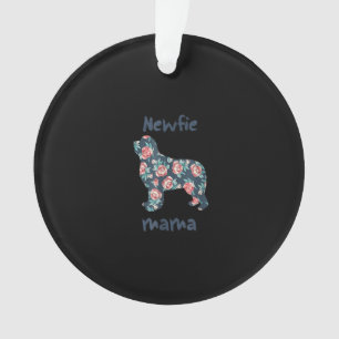 Newfie Mama   Nefundland dog Mama anwesend Ornament