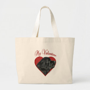 Newfie Valentine Jumbo Stoffbeutel