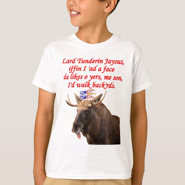 NEWFIE WEG BACKWARDS.png T-Shirt (Vorderseite)