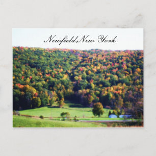 NEWFIELD NEW YORK Postkarte