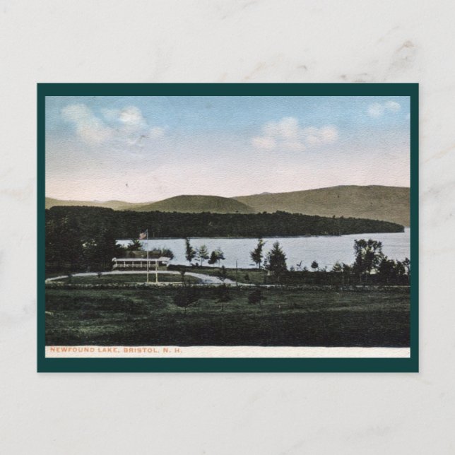 Newfound Lake, Bristol, NH Vintag Postkarte (Vorderseite)