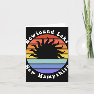 Newfound Lake New Hampshire Sonnenaufgang Familien Karte