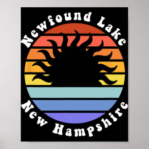 Newfound Lake New Hampshire Sonnenaufgang Familien Poster