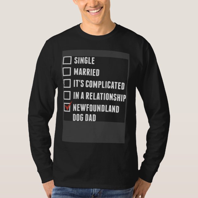 Newfoundland Dad  Dog Father T-Shirt (Vorderseite)
