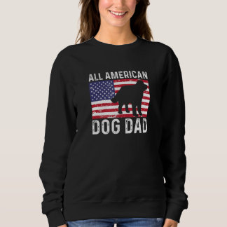 Newfoundland Distressed Patriotic All American USA Sweatshirt