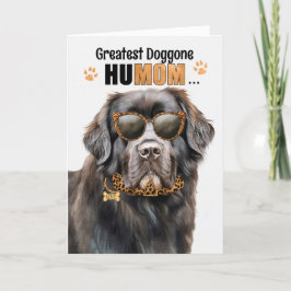 Newfoundland Dog Best HuMOM Ever Mother's Day Feiertagskarte