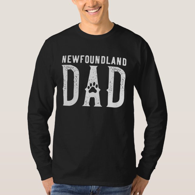 Newfoundland Dog Dad T-Shirt (Vorderseite)