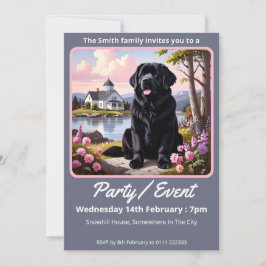 Newfoundland Dog Einladung