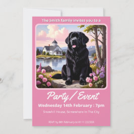 Newfoundland Dog Einladung