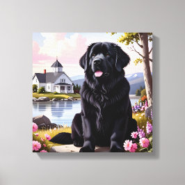 Newfoundland Dog Leinwanddruck