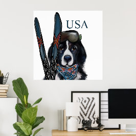 NEWFOUNDLAND DOG POSTER