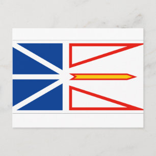 NEWFOUNDLAND FLAG POSTKARTE