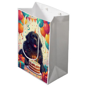 Newfoundland-Geburtstagsfeier Mittlere Geschenktüte
