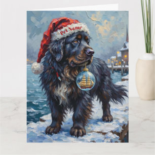 Newfoundland Gentle Christmas Rescue Karte