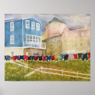 NEWFOUNDLAND KANADA - WASSERFARBE POSTER