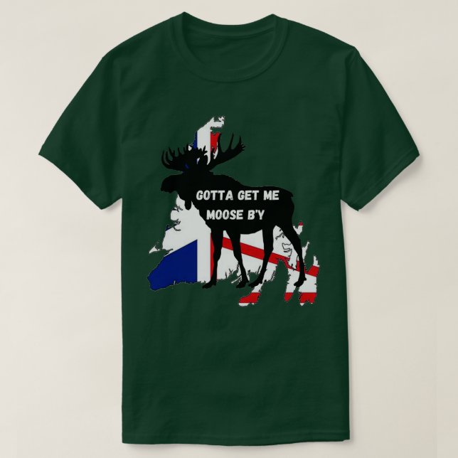 Newfoundland Moose T-Shirt (Design vorne)