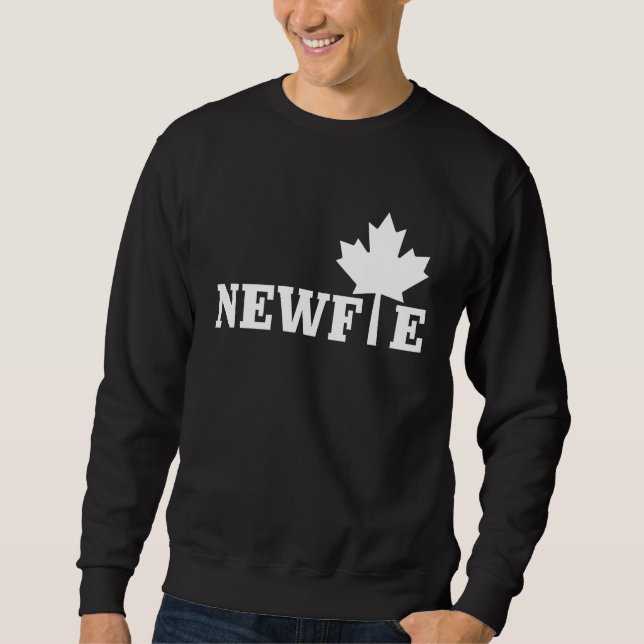 Newfoundland Newfie Maple Leaf Canada Canadian Fla Sweatshirt (Vorderseite)