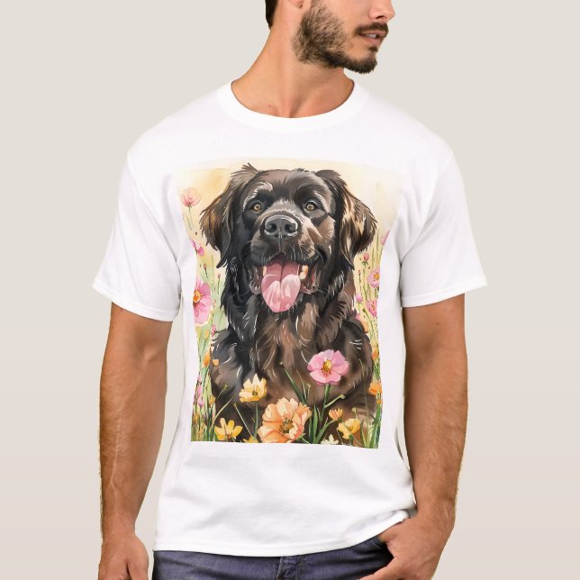 Newfoundland Watercolor Men's T-Shirt (Vorderseite)