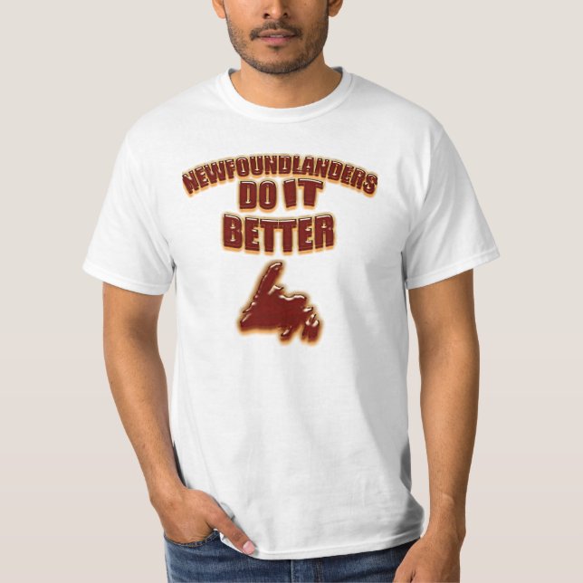 Newfoundlanders verbessert es T-Shirt (Vorderseite)