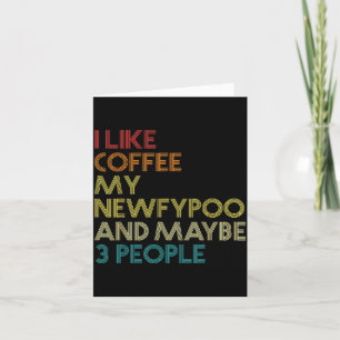 Newfyo-Hundebesitzer-Kaffee-Liebhaber-Lustiger-Spr Karte