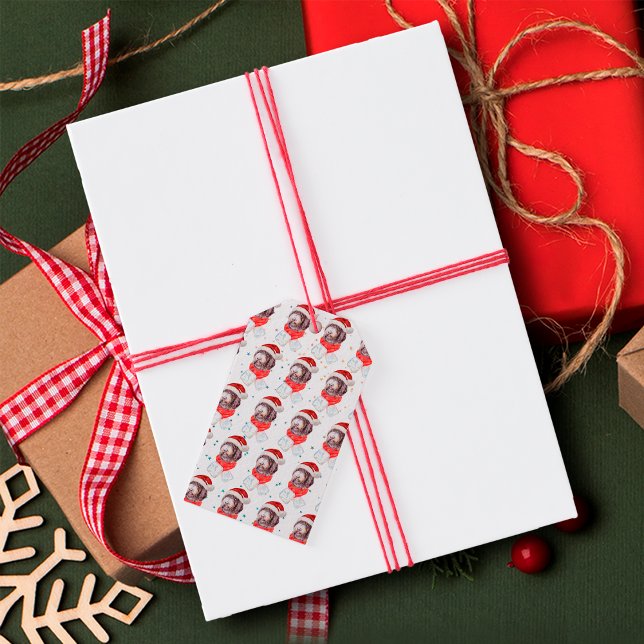 Newfypoo Dog Breed Christmas Stars Geschenkanhänger (Von Creator hochgeladen)