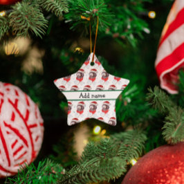 Newfypoo Dog Breed Christmas Stars Keramik Ornament