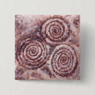 Newgrange gewundener Knopf Button
