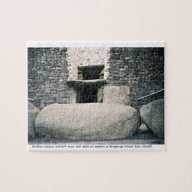 Newgrange Irland 3500BC alter gewundener Puzzle (Horizontal)