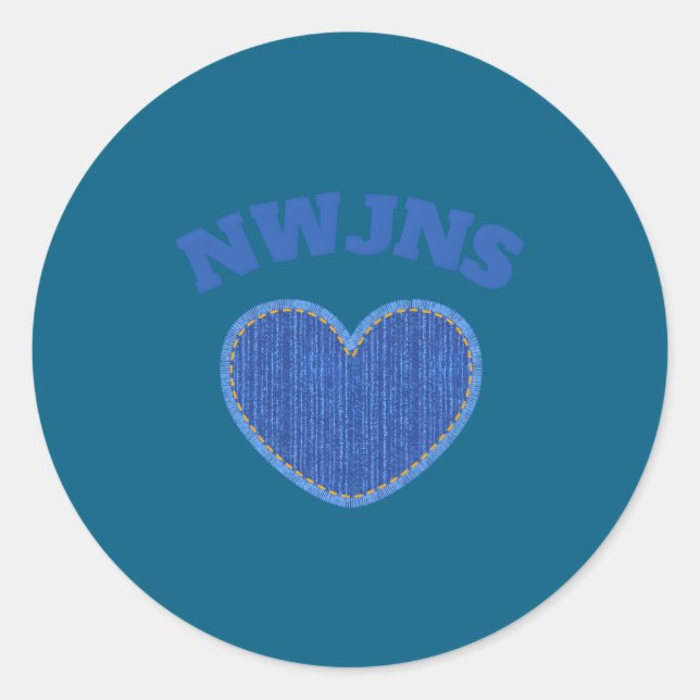 Newjeans Kp New Jeans Kp Newjeans K P New Je _1  Runder Aufkleber (Vorderseite)