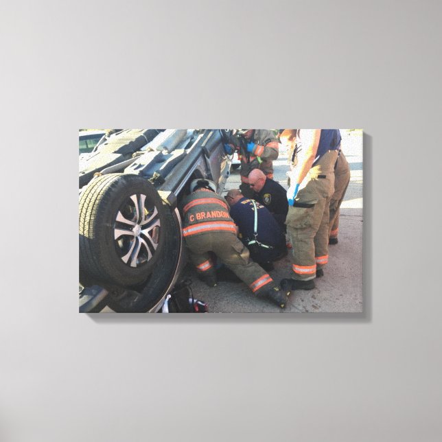 Newkirk Fire Rescue Leinwanddruck (Vorderseite)