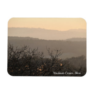 Newlands Corner, Shere Abstrakt Landschaft Magnet