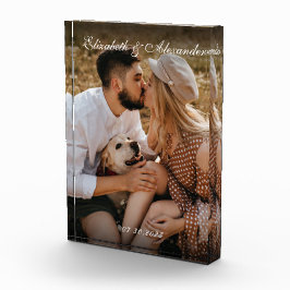Newly Engaged Couple Gift Keepsake Engagement Fotoblock