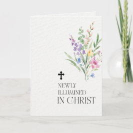 Newly Illumined in Christ Baptism Card Programm