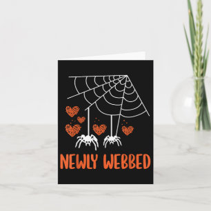 Newly Webbed Halloween Newlywed Bride And Groom We Karte