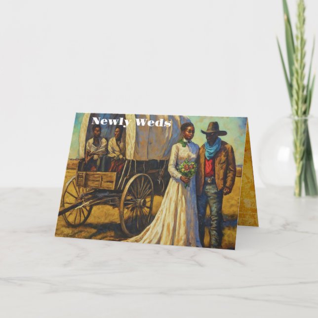 Newly Weds Dankeskarte (Vorderseite)