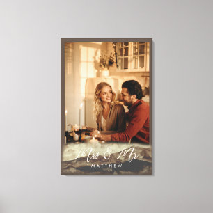 Newly Weds Mrs&Mr Rocky Landscape Foto Leinwanddruck