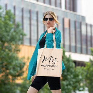 Newlylierte Typografie-Skript Tragetasche