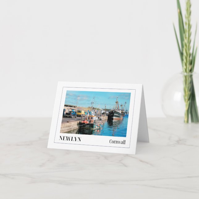 Newlyn, Cornwall Karte (Vorderseite)