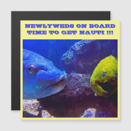 NEWLYWEDEN AN BORD CRUISE TÜR MAGNET