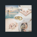 Newlyweds Couple Wedding Anniversary Foto Collage Galerieleinwand<br><div class="desc">Erstellen Sie Ihre eigenen,  individuellen,  frisch vermählten Paar unvergessliche Hochzeitscollage Foto Wandkunst.</div>