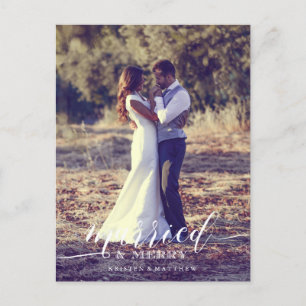 Newlyweds Erste Weihnachtsgeburt Vollblut Foto Postkarte