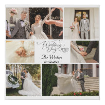 Newlyweds Wedding Collage