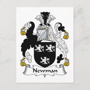 Newman Familienwappen Postkarte