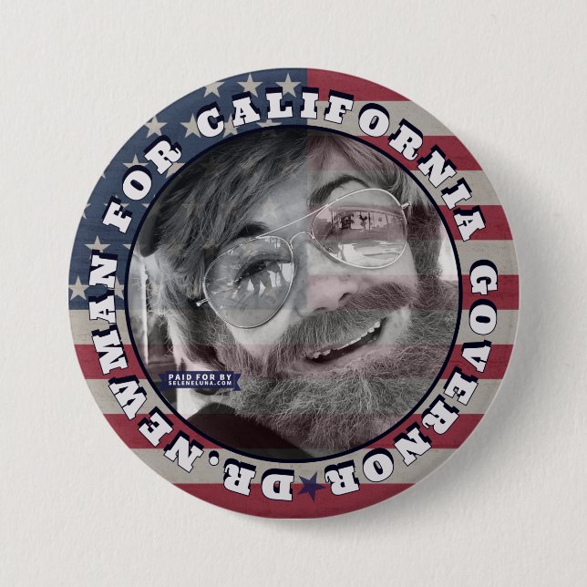 Newman for CA Governor Button (Vorderseite)