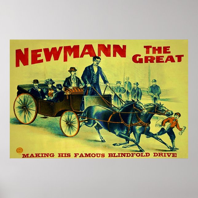 Newmann the Great ~ Vintag Magician Poster (Vorne)