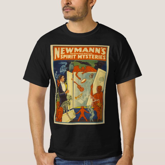 Newmanns wunderbares Spirit Mysteries Magic Poster T-Shirt (Vorderseite)