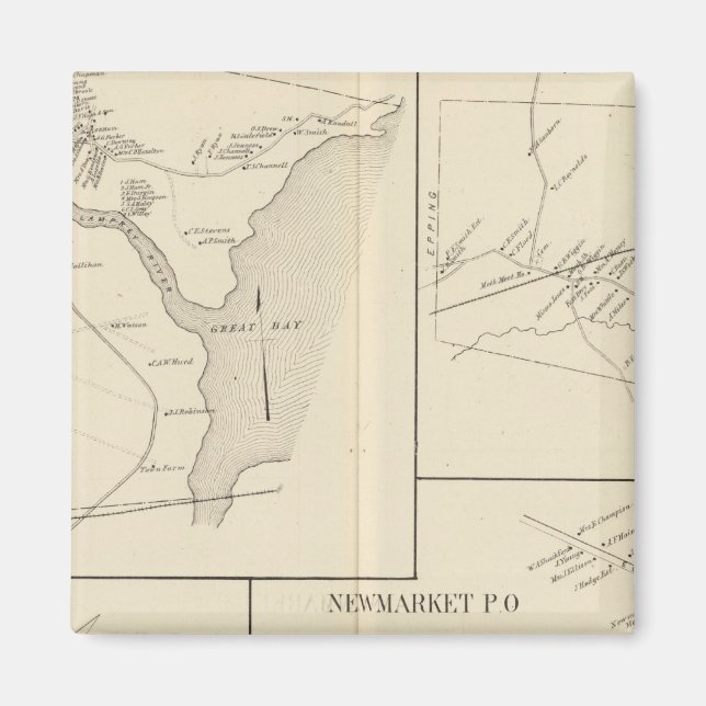 Newmarket, Rockingham Co Magnet (Vorne)