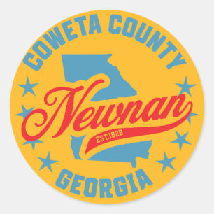 Newnan, Georgien Runder Aufkleber
